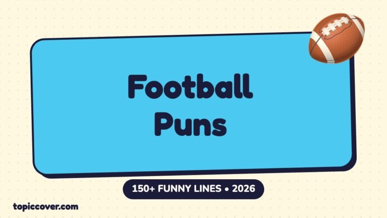 150+ Football Puns for 2026: Funny Jokes, Captions & One-Liners