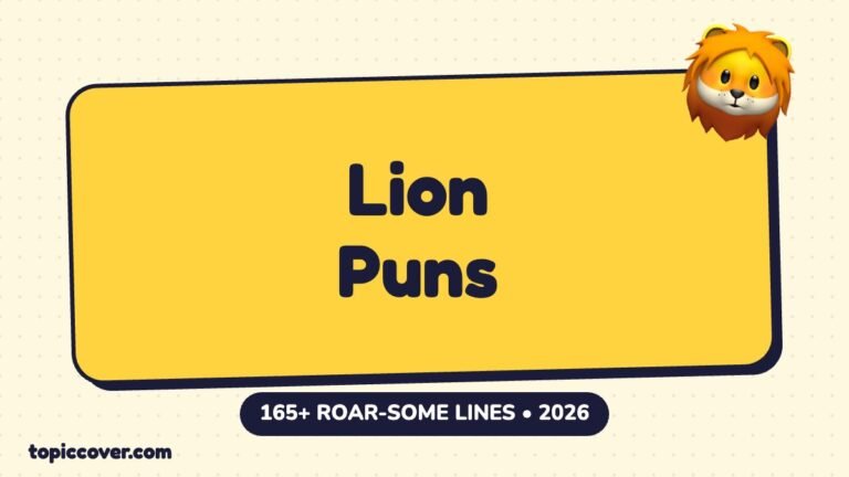 165+ Lion Puns for 2026: Funny Jokes, Captions & Roar-some One-Liners