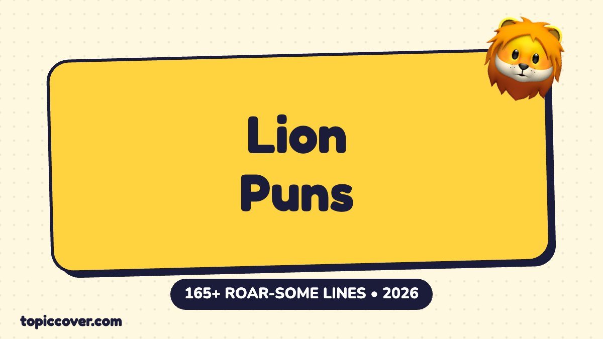 165+ Lion Puns for 2026: Funny Jokes, Captions & Roar-some One-Liners